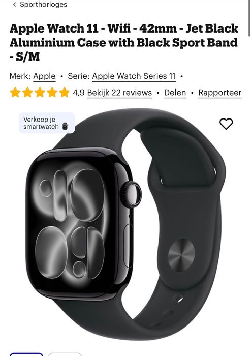 Apple watch 11 wifi 5G 46mm