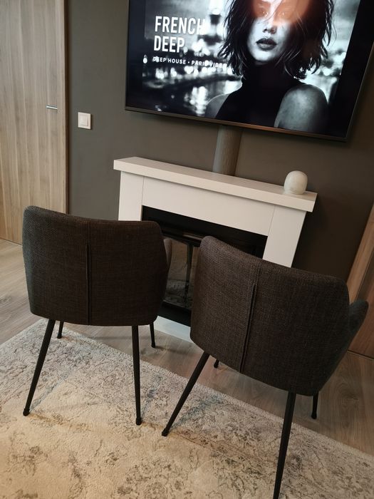 Set 4 Scaune IKEA Design Modern / Fotolii Textil Gri - Impecabile