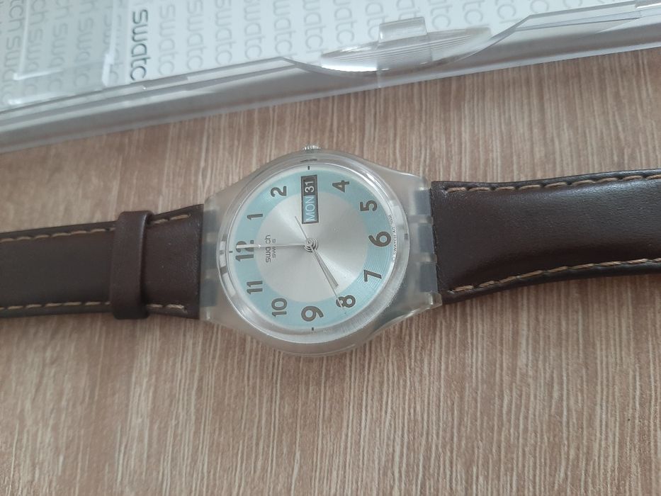 Ceas Swatch Blue Conker (GE704) Original + Cutie – Swiss Made, 2008