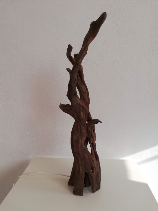 Лампа ръчна изработка/естествен материал/дървени лампи/настолна/