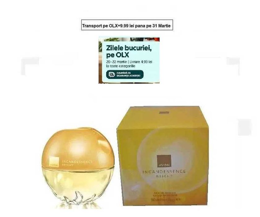 Noua apa de parfum Incandessence Bright -50 ml de la Avon