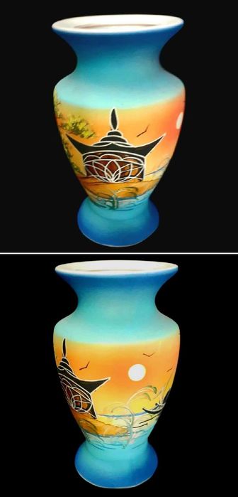 Ваза Китай и чайный набор.