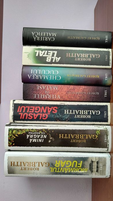 Robert Galbraith – 7 carti din seria Cormoran Strike (politiste)