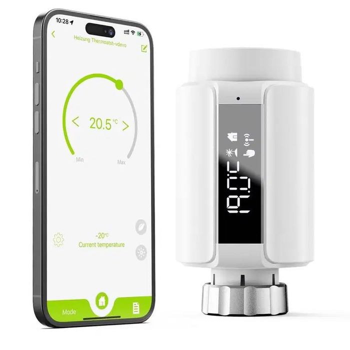 Smart Tuya Zigbeе умен термостат за радиатор, Wi-Fi