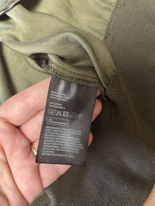 H&M Jachetă Bomber, Verde Kaki, 100% Poliester, Mărimea 6 (EUR 36)
