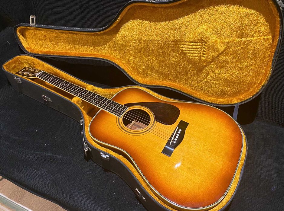 Акустическая гитара Yamaha L-5ES со звукоснимателем. Japan, 1981 год