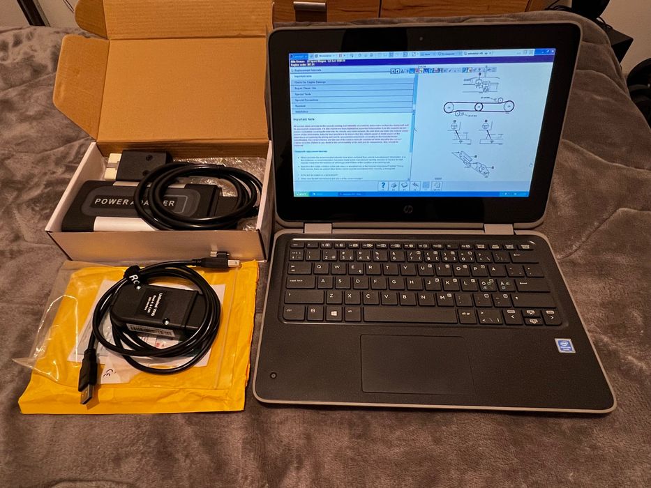 Kit tableta / laptop  + tester / diagnoză delphi 2021 + VCDS 2025