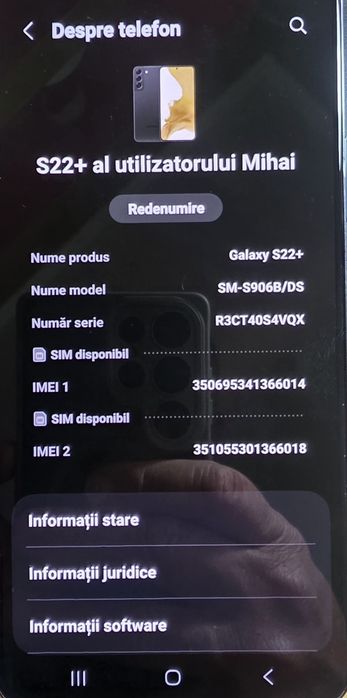 Samsung s 22 plus 256gb