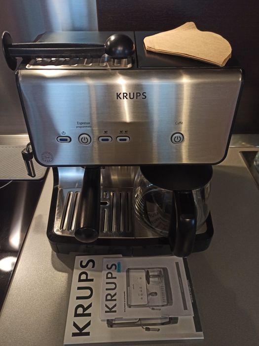 KRUPS еспресо+шварц комбинирана кафе машина