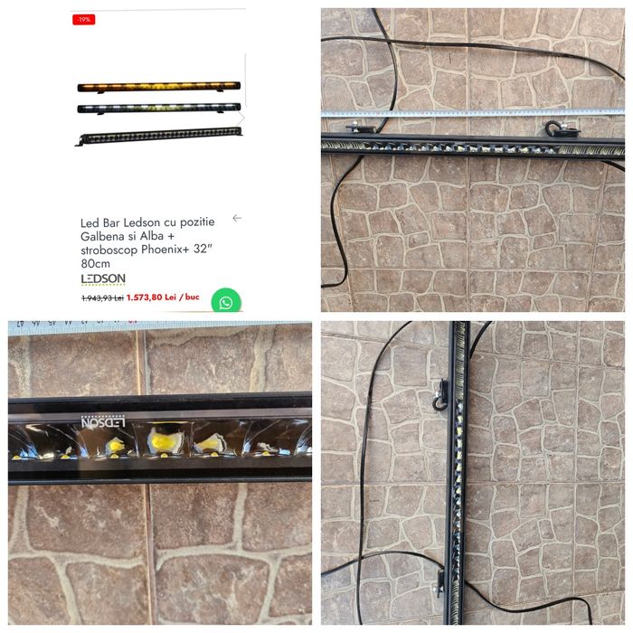 Kit Complet Ledson Led /Proiectoare/LedBar Ledson 80cm/Led Bar 60cm