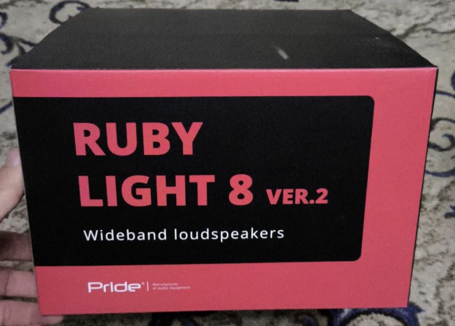 Колонки Pride Ruby Light 8 v2 R20. Новый.