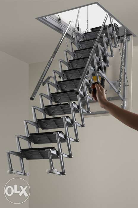 Чердачная лестница из Италии. Люк на мансарду