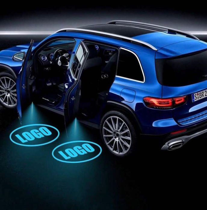 2 бр. безжичен LED проектор за лого на автомобилна врата