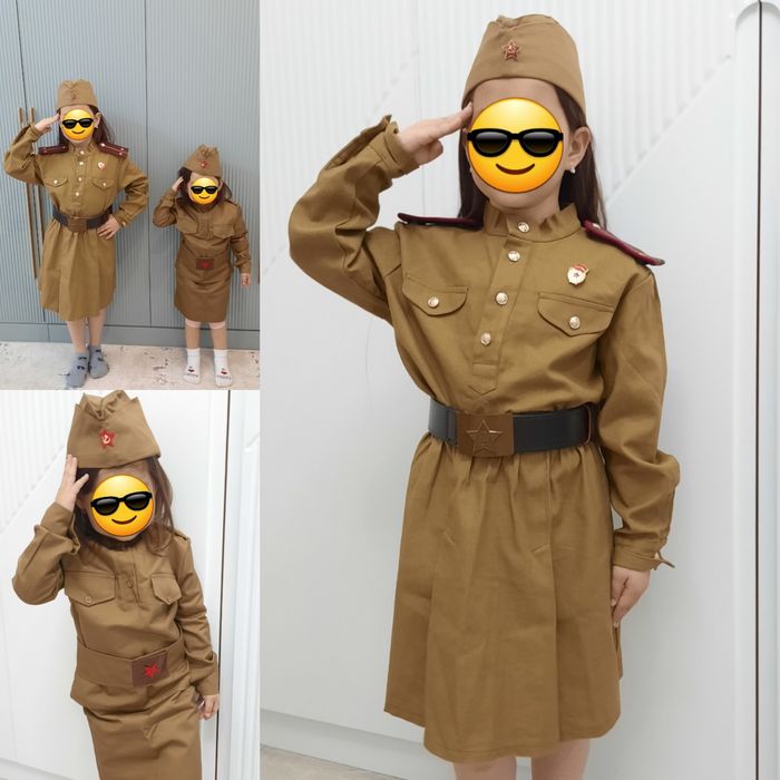 Военные костюмы для девочек ,  верх можно и мальчикам одет со штанами.