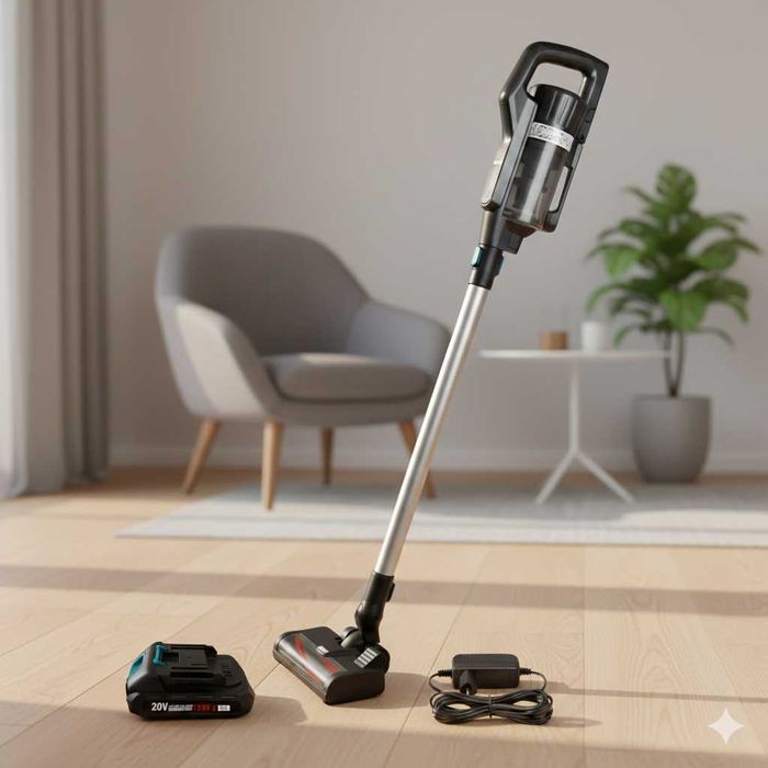 Pachet Aspirator Vertical WAINER AS01 + acumulator 2Ah + incarcator