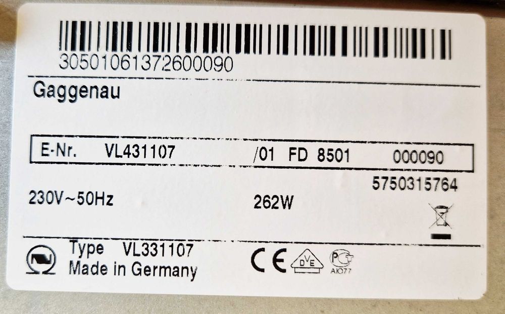 Reducere  50% Hota Incorporabila de blat Gaggenau 50 cm, noua