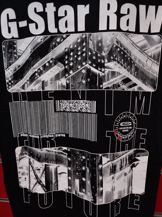Уголемена тениска G-Star Raw Barcode S , M , L , XL , XXL нова мъжка