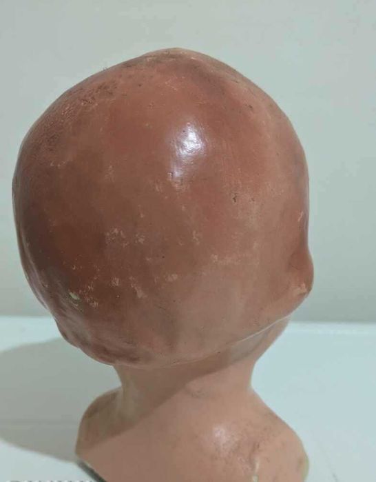 Голяма красива керамична глава на кукла 25 см