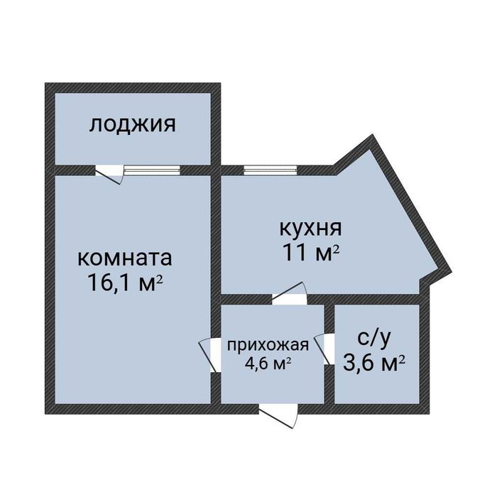 1-комн. ул.пл. в мкр.Наурыз