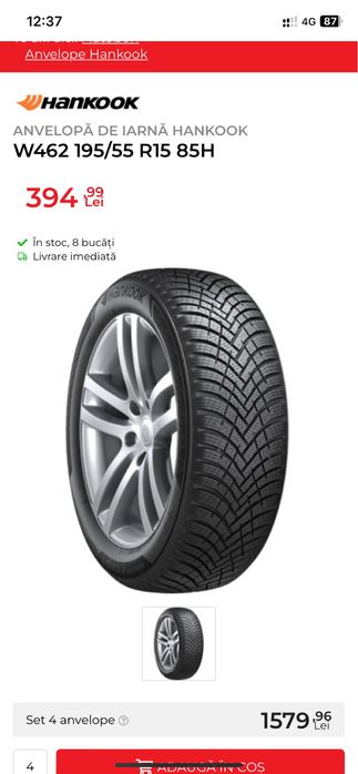 Jante aliaj & Anvelope iarnă