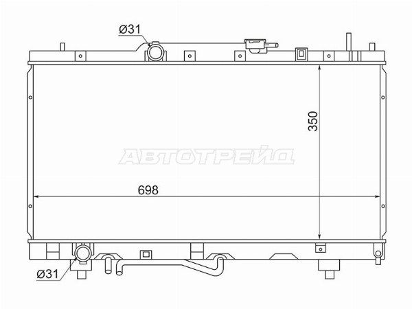 Радиатор Toyota Caldina