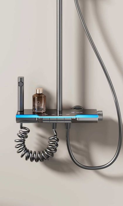 Модерен интелигентен душ с дисплей и LED подсветка D35