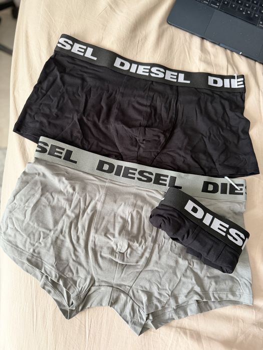 Diesel set 3 boxeri gri-negru-negru marimea L noi originali
