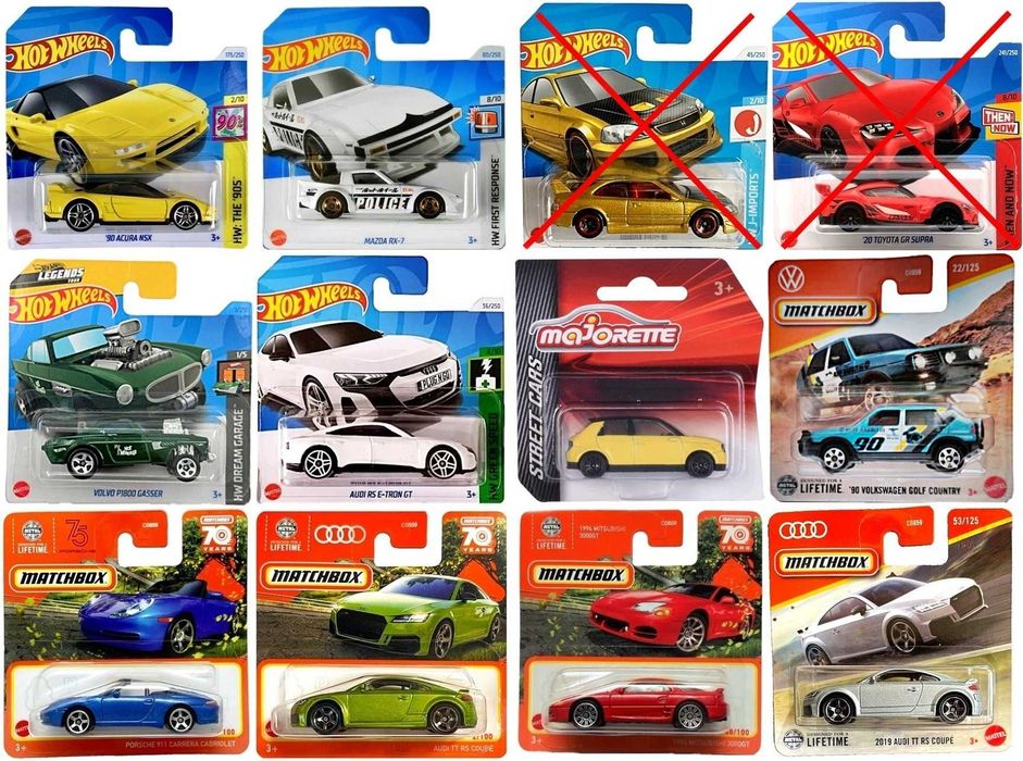 % ПРОМОЦИЯ % Hot Wheels Matchbox колички Honda Nissan Mitsubishi и др.