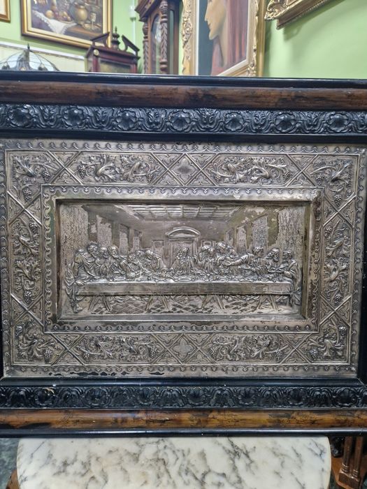 Прекрасна антикварна картина икона Тайната вечеря