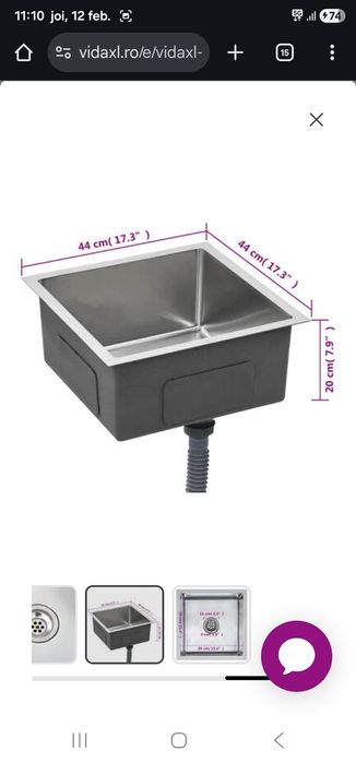 Vând chiuvetă nouă