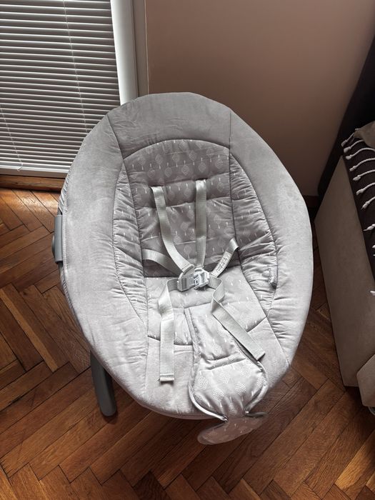 LORELLI Premium Електрическа люлка BELLA 360° GREY TREES