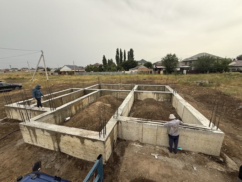 Залевем фундаминт бассейн опаловка подклч Алматы область бетон аренда