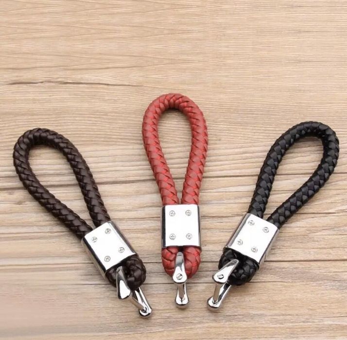 Breloc piele Audi S line A1 A3 A4 A5 A6 A8 S4 S6 roșu negru visiniu