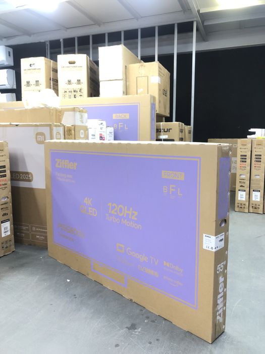 Телевизор Ziffler Qled 120hz SMART TV с доставкой/ кронштейном