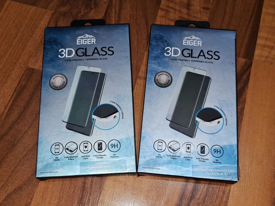 Folie sticla full cover originala Eiger Samsung Galaxy S20 4G S20 5G