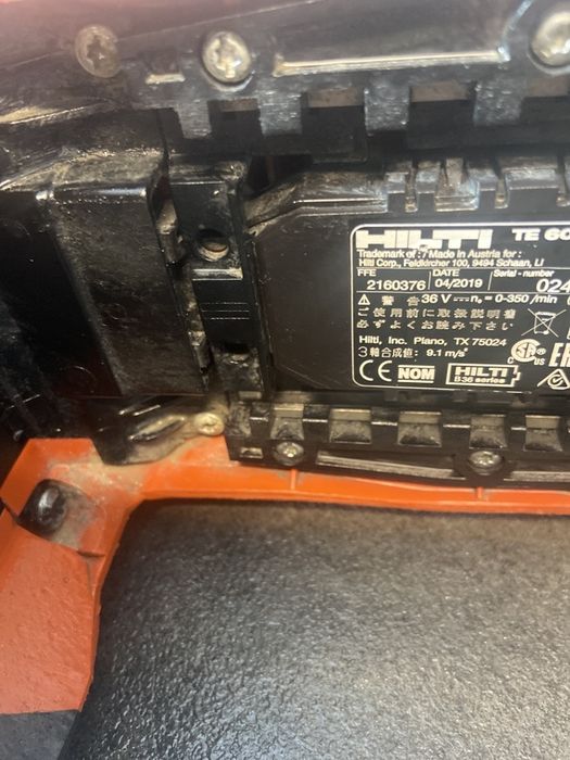 Hilti TE 60-A36 04/2019 rotopercutor sds max pe baterie bosch makita