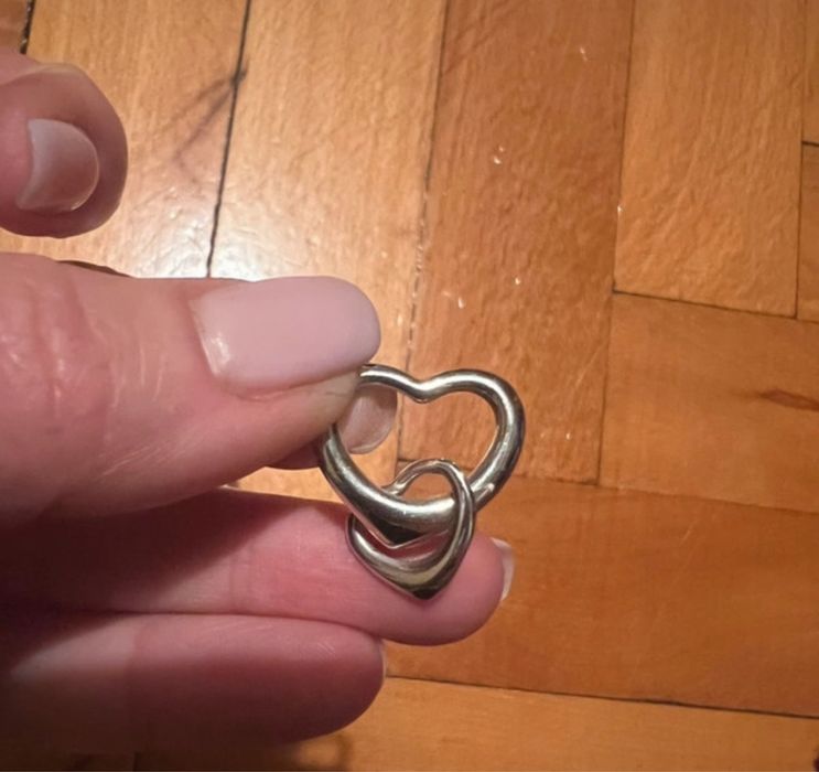 Pandantiv argint 2 inimi