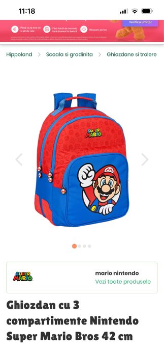 Ghiozdan Super Mario