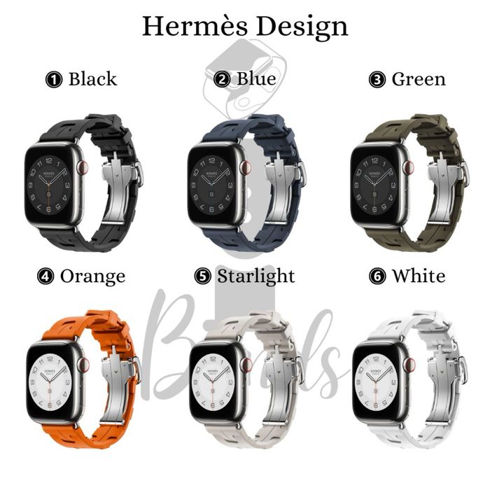 Hermès design каишка за Apple Watch ULTRA/SE/11/10/9/8/7/6/5/4/3