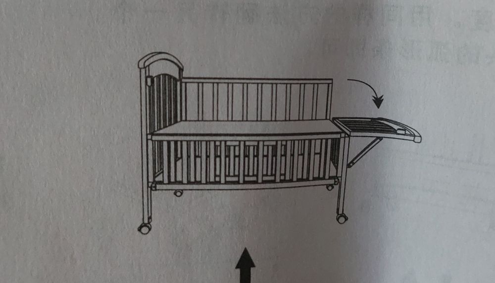 Кровать + люлька(отдельностоящая)
