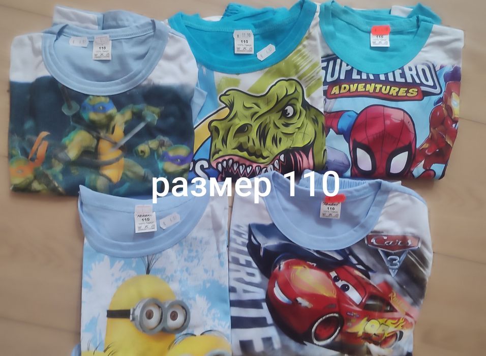Детски пижами къс ръкав 98, 104, 110, 116  за момче и момиче