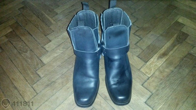 Екстравагантни Черни Кожени Боти Highway