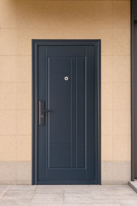 Usa Intrare Metalica Dreapta Apartament GRI 205x88cm+LIVRARE GRATUITA!