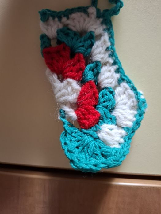 Ръчно изплетен висулка чорап