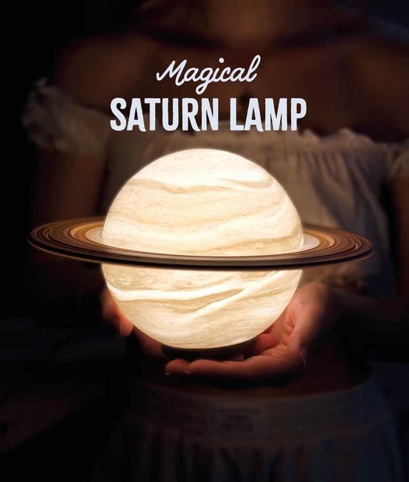 Lampă decorativă Saturn – lumină ambientală – decor cosmic
