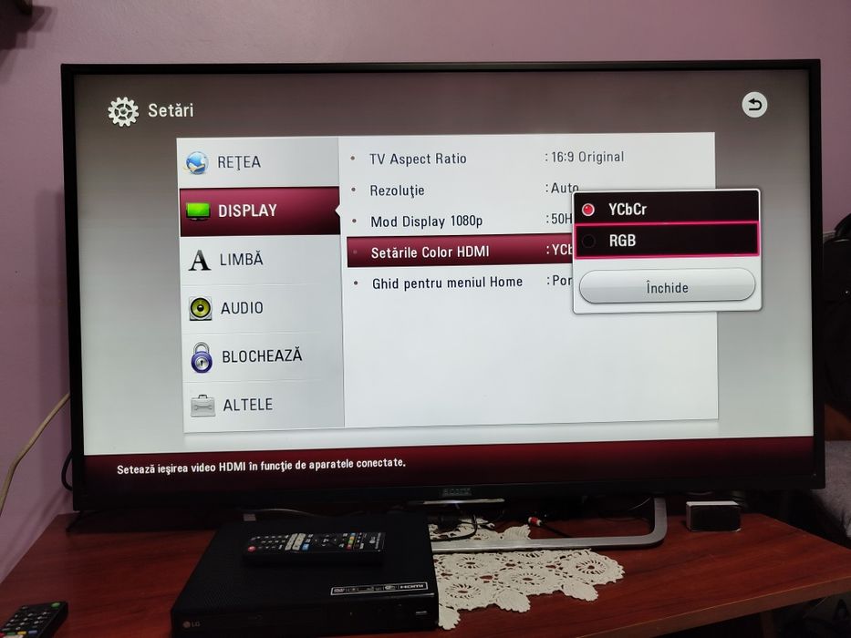 Blu-ray player LG BP350 cu Wi-Fi -HDMI , Netflix, Youtube