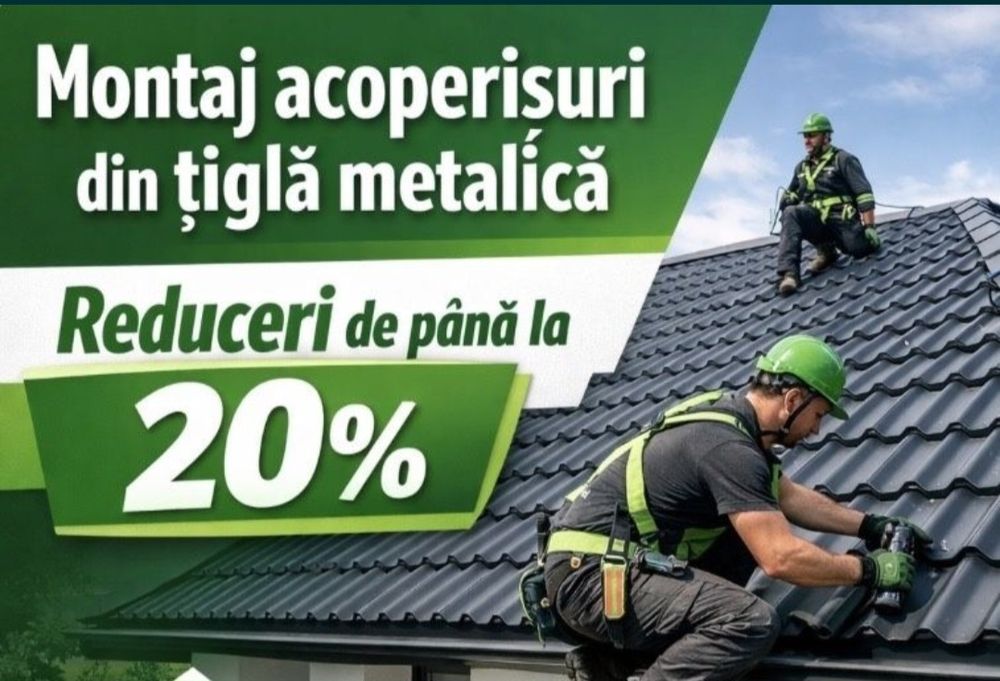 Montaj acoperiș cur