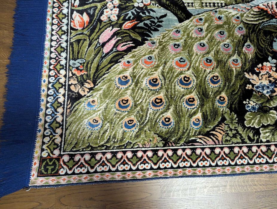 Carpete VINTAGE no, mari, imagine PĂUN si Rapire din serai