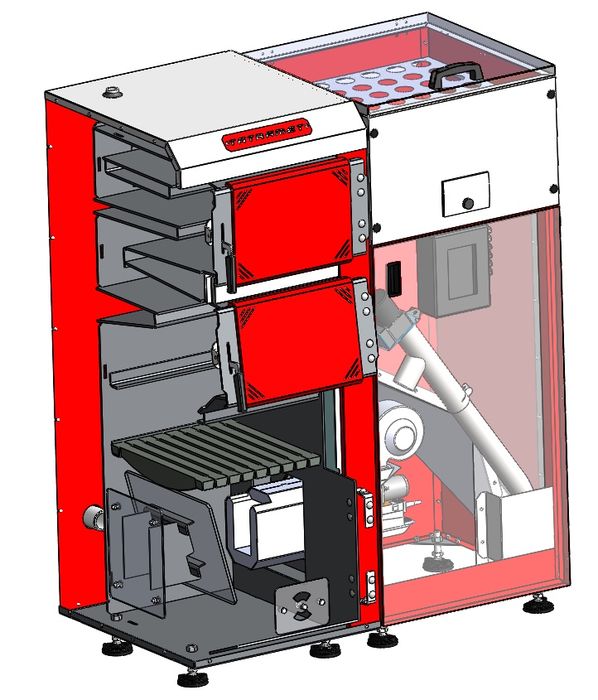 Centrala pe Lemn-Peleti, Tatramet Pell, tabla otel 6mm