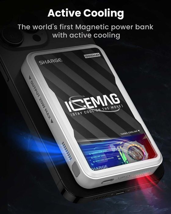 Магнитна външна батерия SHARGE ICEMAG 10000mAh